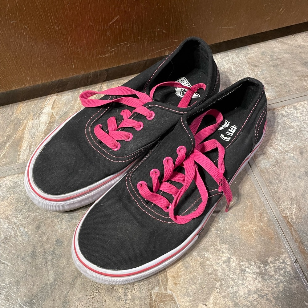 Adio pink and black sneakers